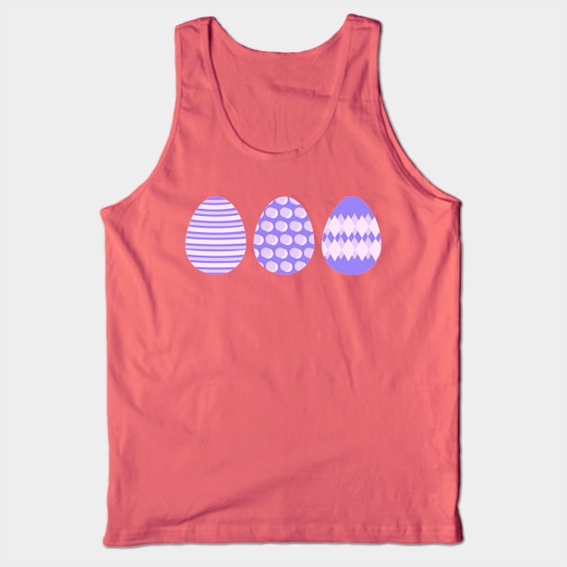 Eggspert Easter Eggs - Decorated Eggs in Purple Tank Top by skauff